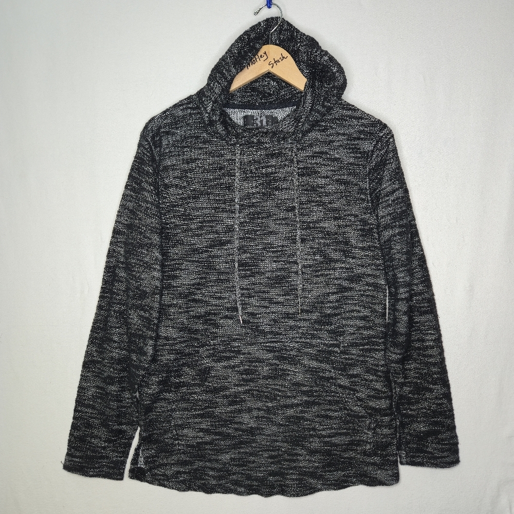 Simons Le31 Men's Sweater Style Long Sleeve Top With Hood Gray Size Small